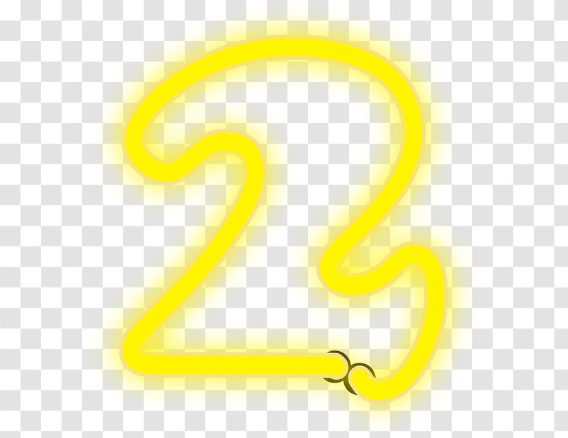 Symbol Number Yellow Body Jewellery - Closeup - 2 Transparent PNG