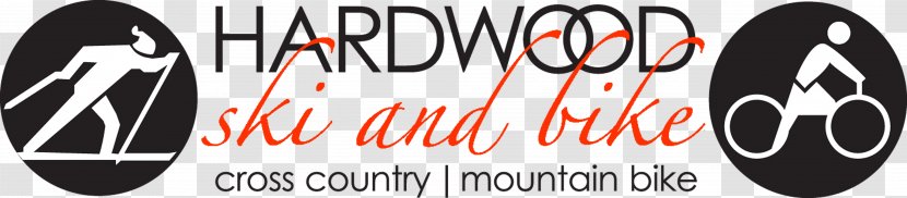 Hardwood Ski And Bike Logo Font Brand Product - Mountain Path Transparent PNG