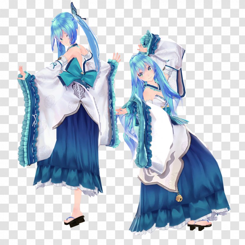 Hatsune Miku Clothing MikuMikuDance Kimono Vocaloid - Frame Transparent PNG