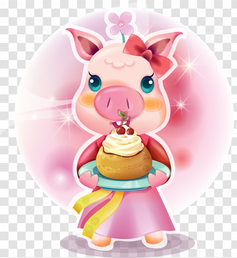 Hogs And Pigs Clip Art - Birthday - Pig Transparent PNG