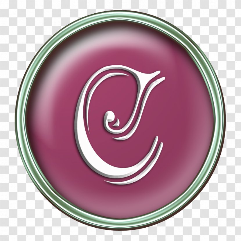 Magenta Purple Maroon Violet Circle - Pink M - Letter C Transparent PNG