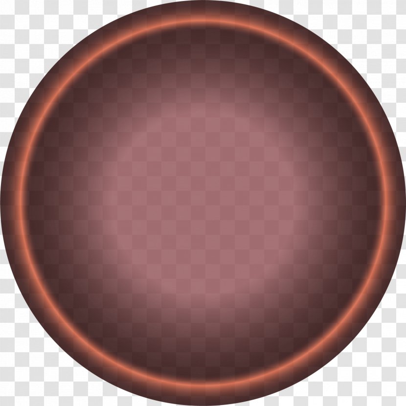Copper Material Circle Tableware - Metal - Coffee Shines Transparent PNG