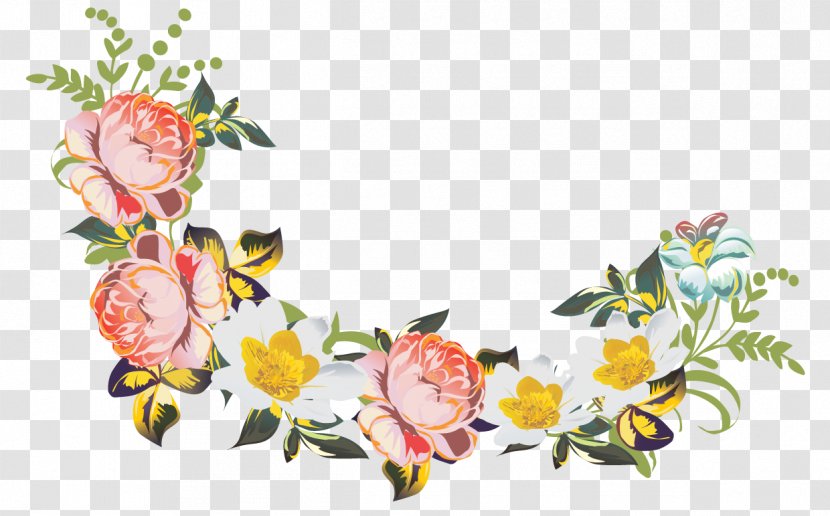 Floral Design Nosegay Flower Bouquet - Floristry - Cartoon Bouquets Of Flowers Photos,Hand-painted Transparent PNG