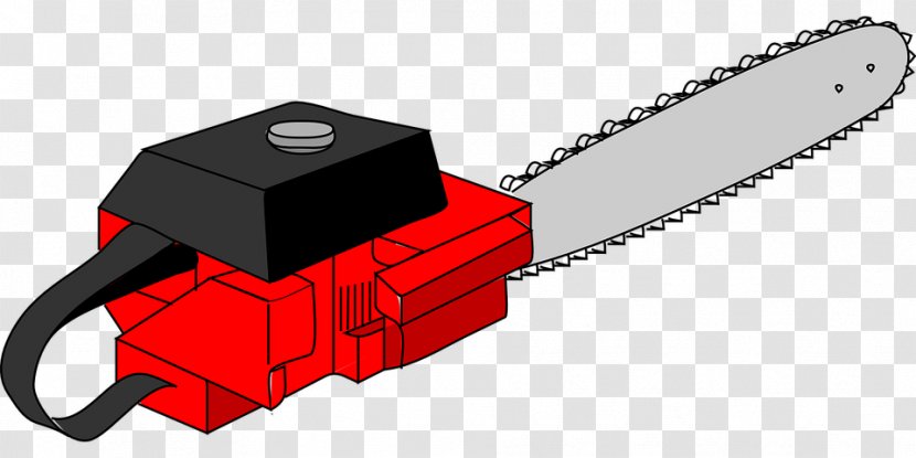 Chainsaw Clip Art - Pixabay - Tool,Chainsaw,red Transparent PNG