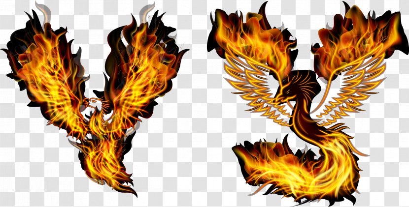 Fenghuang Flame - Phoenix Vector Material China Wind Transparent PNG