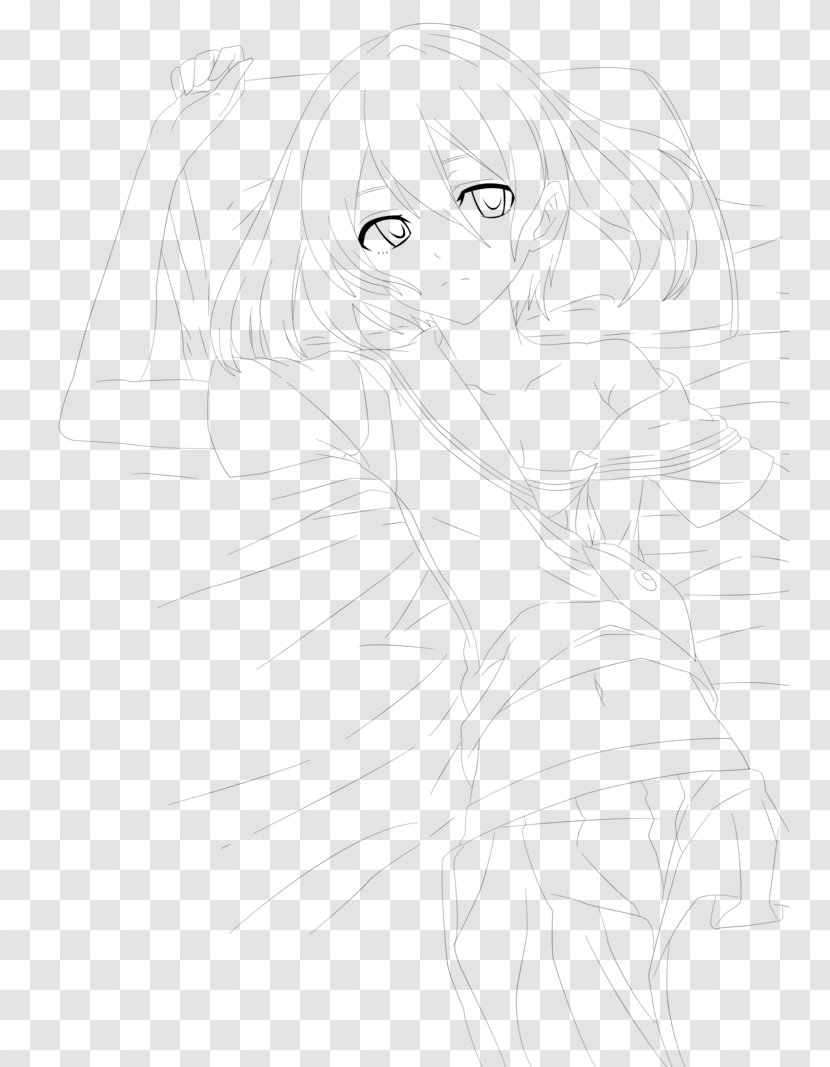 Drawing Hair Line Art Sketch - Tree - Nice Dice Transparent PNG