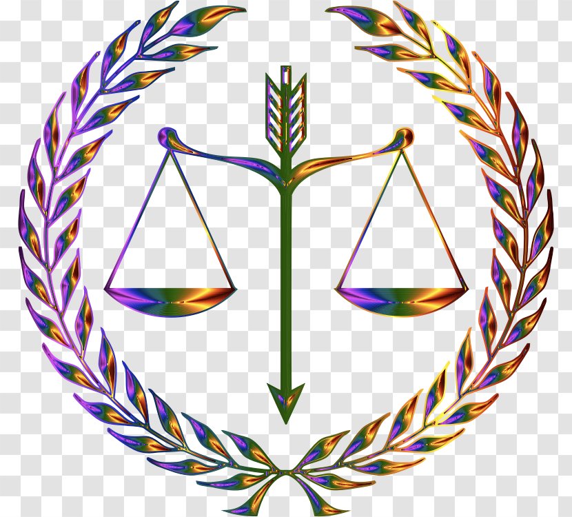 Justice Measuring Scales Clip Art - Emblem Transparent PNG