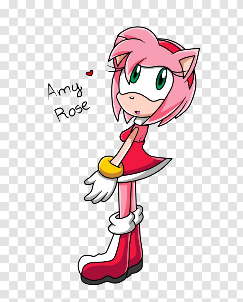 Amy Rose Sega Sonic X The Hedgehog Drawing - Watercolor - Inflation Transparent PNG