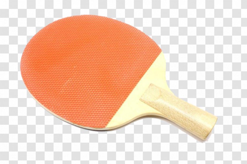 Table Tennis Racket - Orange - Light Red Bat Transparent PNG