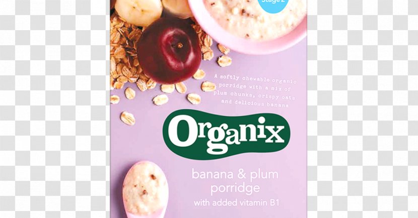Organic Food Baby Breakfast Cereal Milk Muesli - Apple Transparent PNG