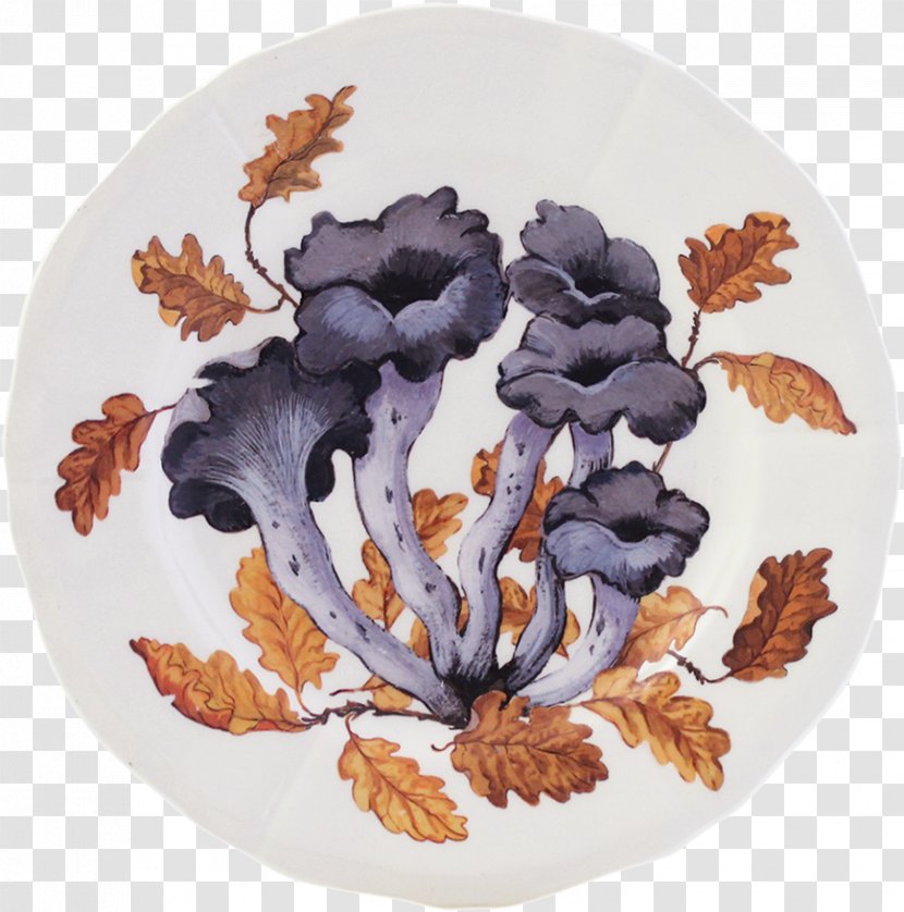 Plate Chanterelle Gien Canapé Mushroom - Petit Four Transparent PNG