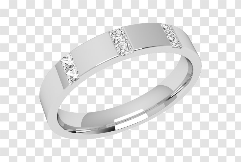 Wedding Ring Białe Złoto Diamond Cut - Ladies Rings Product Transparent PNG