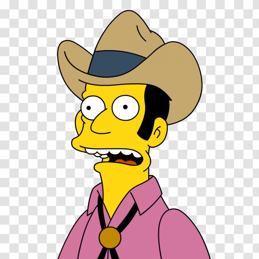 Homer Simpson Bart Marge Lisa Sideshow Bob - Cowboy - The Simpsons Transparent PNG