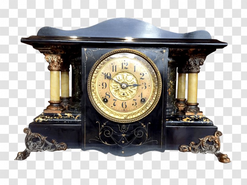 Mantel Clock Antique Fireplace Garniture Transparent PNG