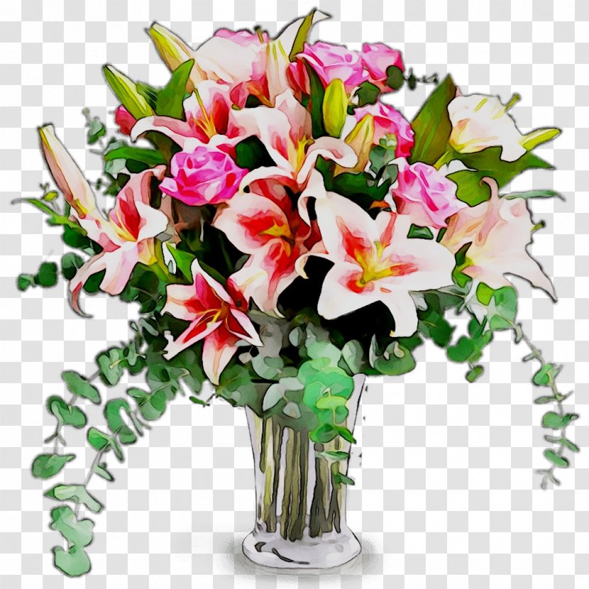 Floral Design Flower Bouquet Cut Flowers White - Lily - Arranging Transparent PNG