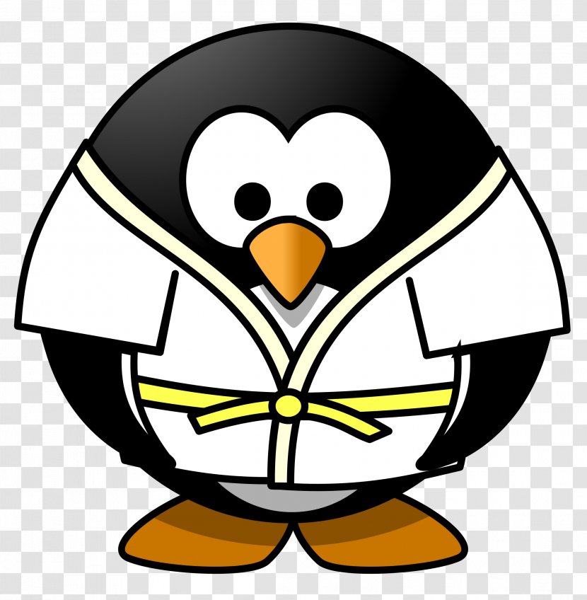 Penguin Judo Sport Clip Art - Bird - Cliparts Transparent PNG