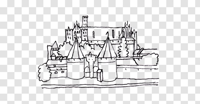 Malbork Castle Colouring Pages Coloring Book - Clipart Transparent PNG