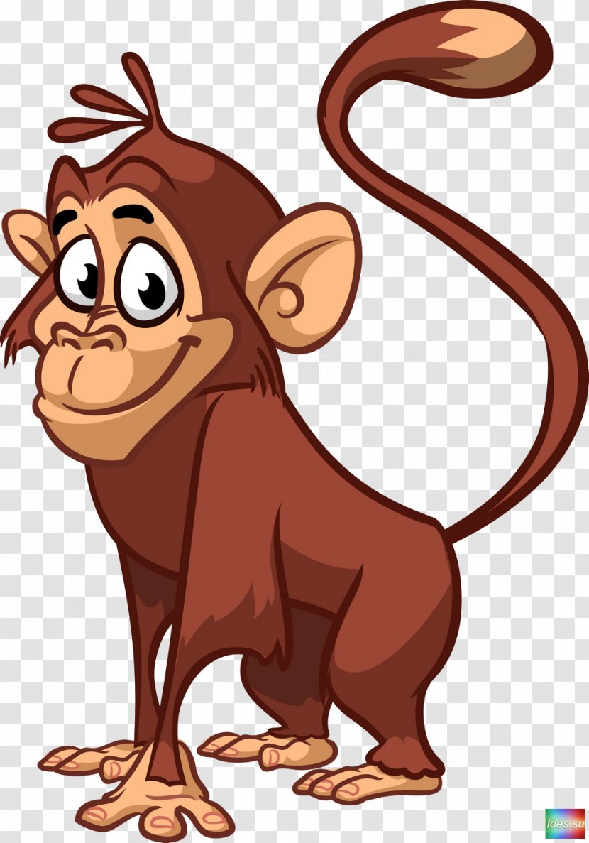 Chimpanzee Monkey - Royaltyfree - Animals Vector Transparent PNG