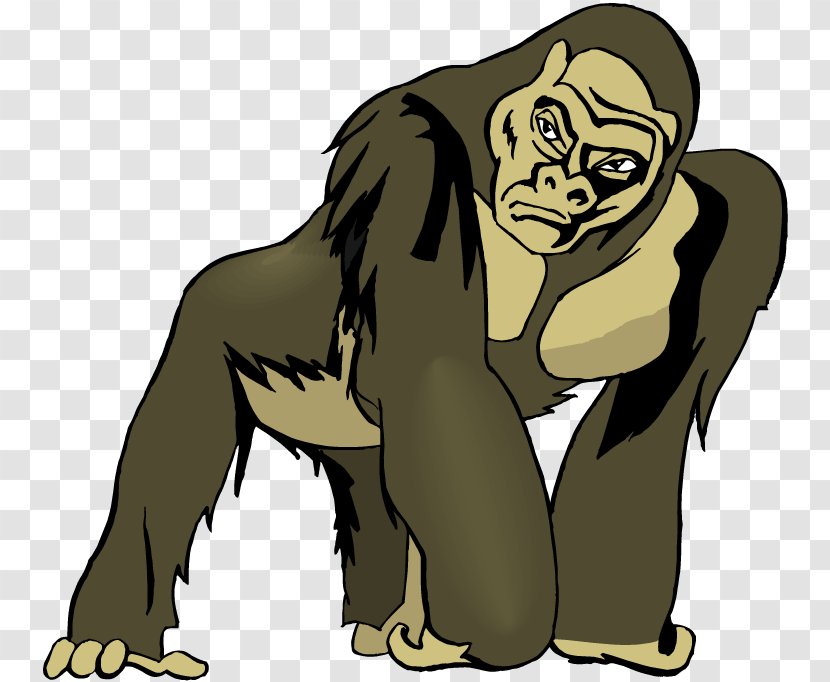 Ape Gorilla Clip Art - Monkey Transparent PNG