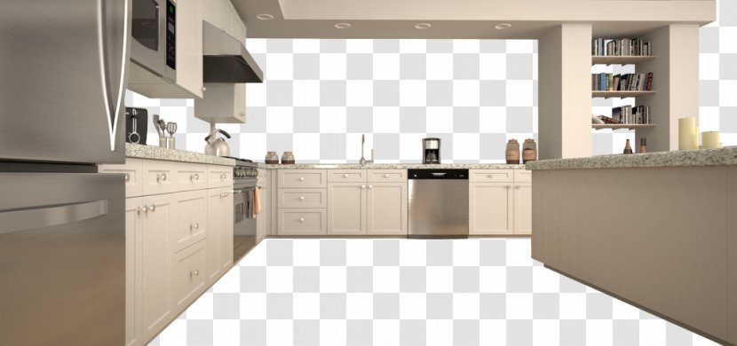 Kitchen Cabinet Living Room Cabinetry - Cuisine Classique - File Transparent PNG