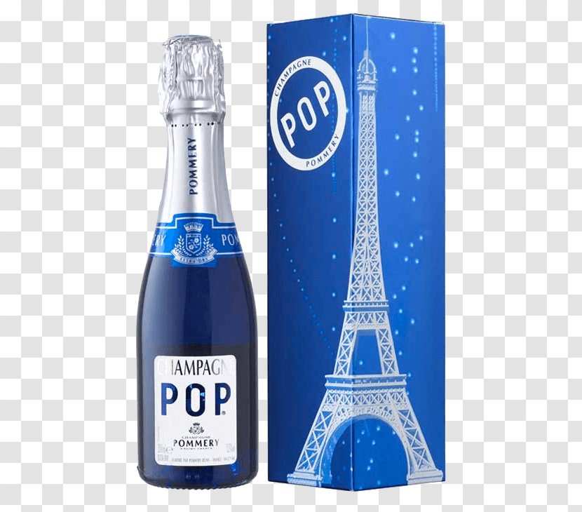 Champagne Pommery Wine Bottle Liqueur - Distilled Beverage - Popping Transparent PNG