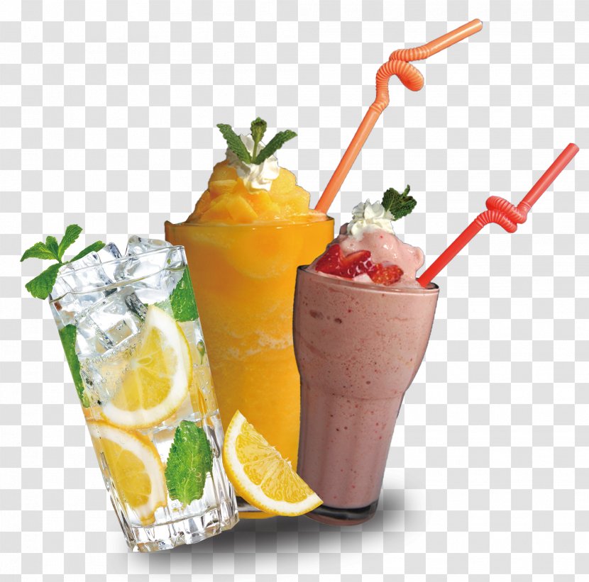 Ice Cream Smoothie Milkshake Cocktail Mai Tai - Garnish - Element Transparent PNG