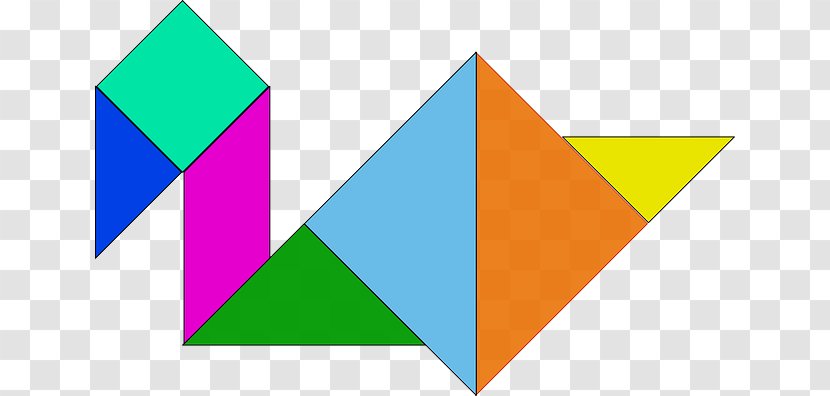 Tangram Puzzle Clip Art - Drawing - Geometric Figures Transparent PNG