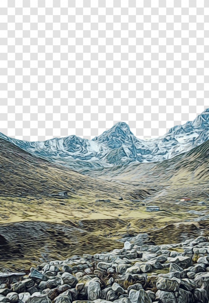 Mountainous Landforms Mountain Highland Wilderness Hill - Tundra - Ridge Transparent PNG