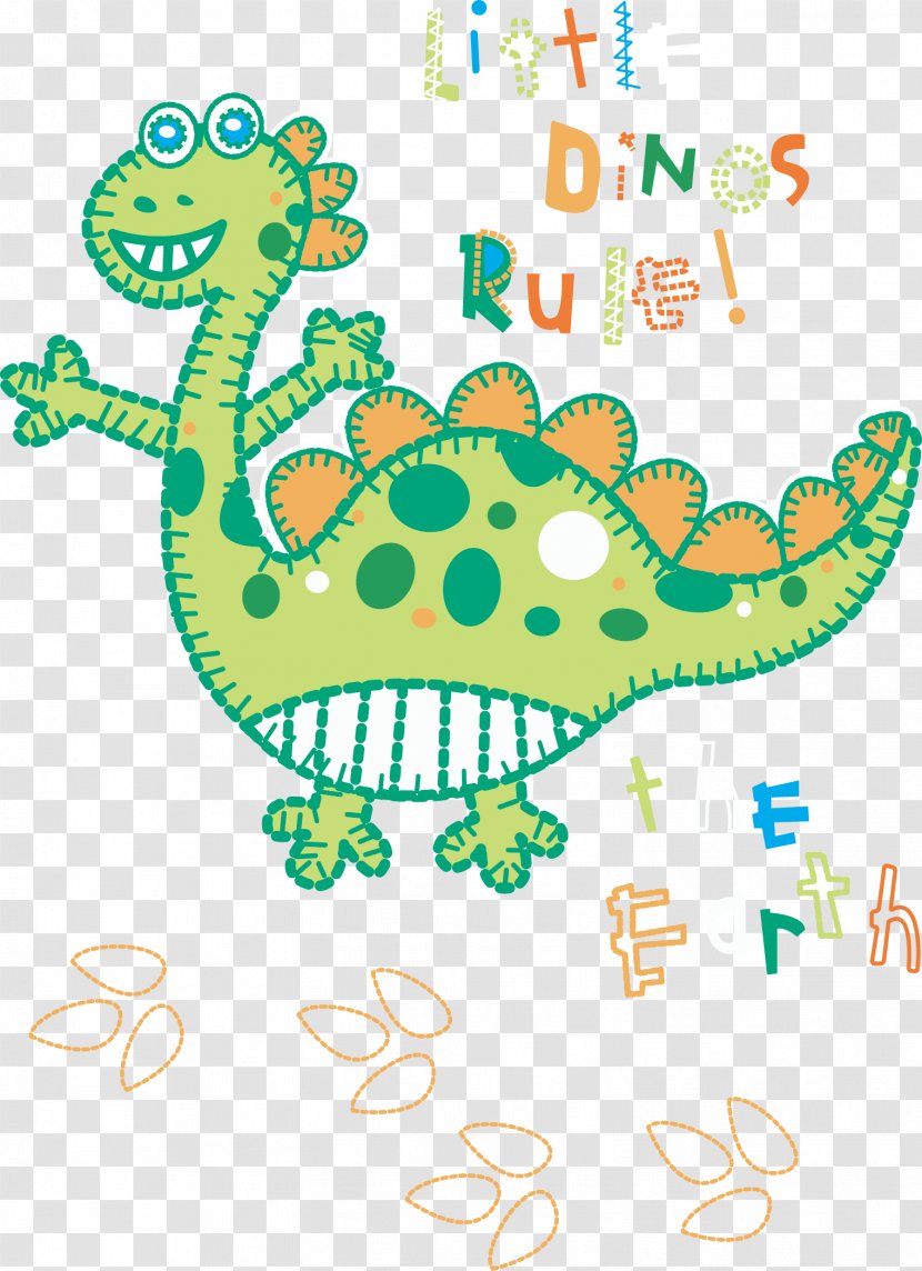 Dinosaur Euclidean Vector Vecteur - Wall Sticker - Cute Dinosaurs Transparent PNG