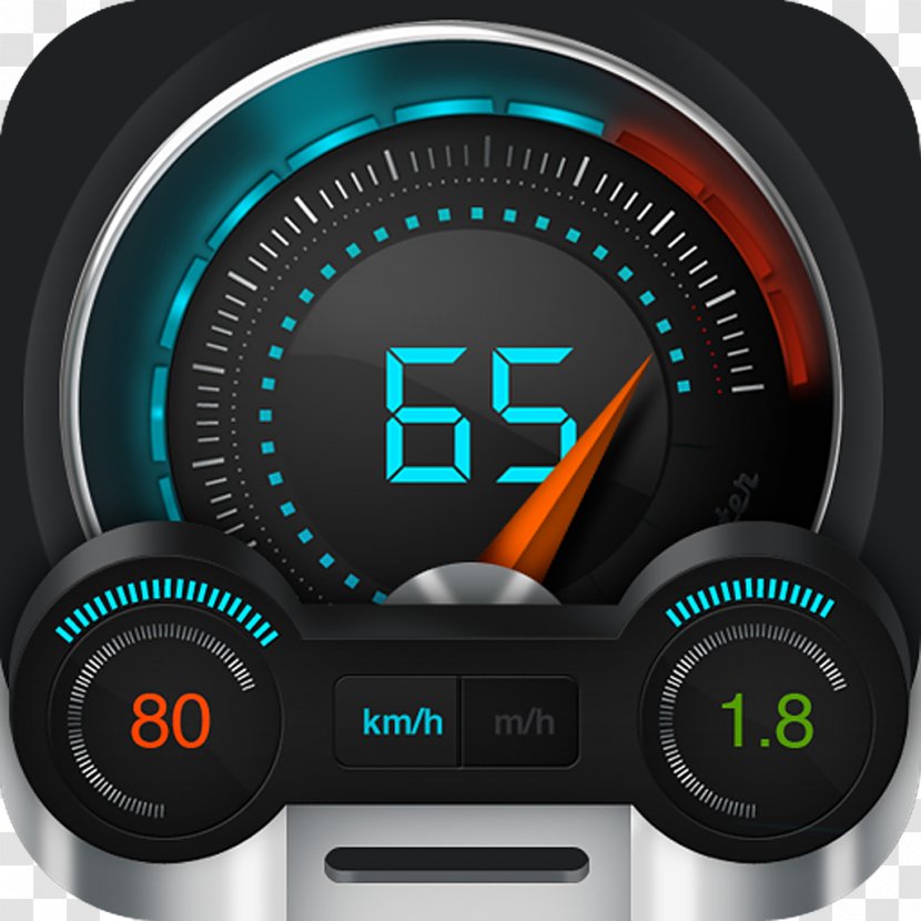 Speedometer Car Tachometer Gauge - Electronics Transparent PNG