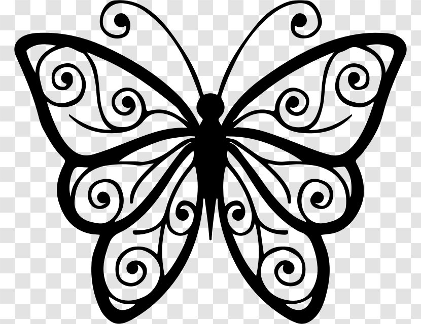 Butterfly Clip Art - Visual Arts - Line Drawing Lotus Transparent PNG