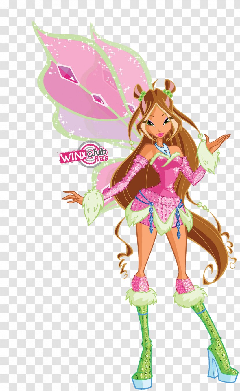 Flora Bloom Musa Aisha Roxy - Flower - Winx Club Transparent PNG