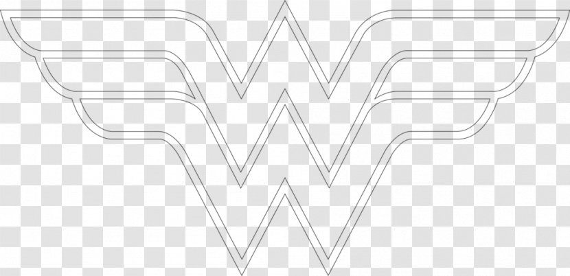 Wonder Woman Batman Logo YouTube DC Comics - Tree - Outline Transparent PNG