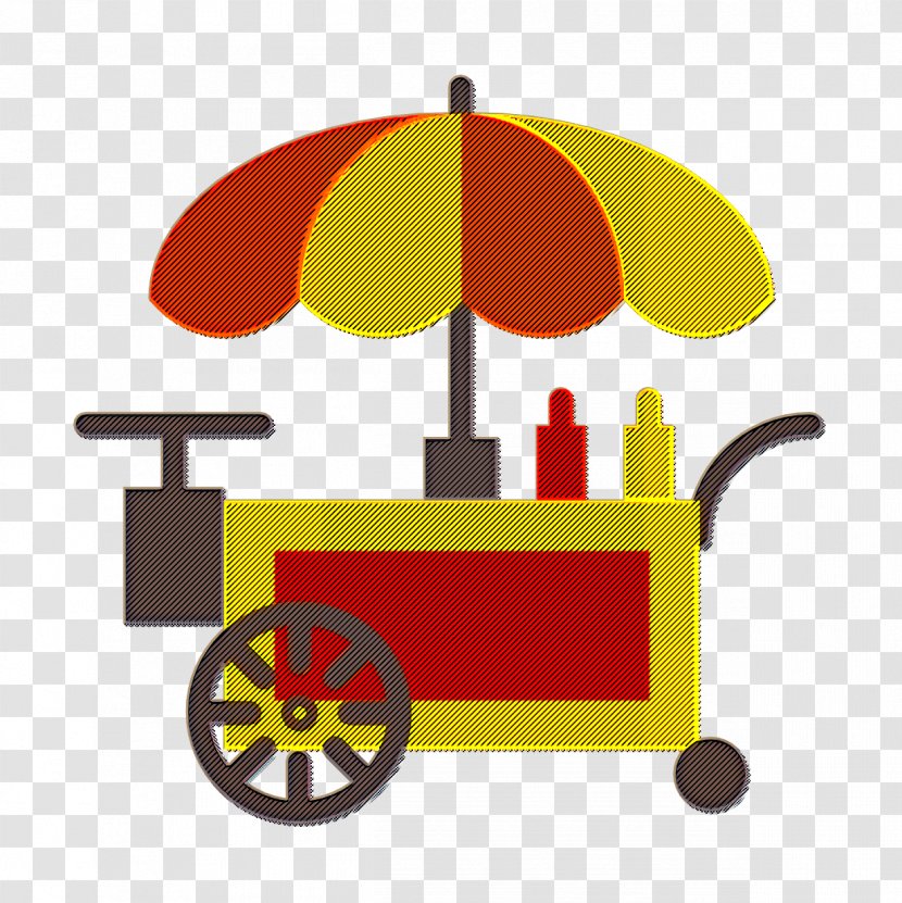 Stand Icon Food Business - Vehicle Yellow Transparent PNG