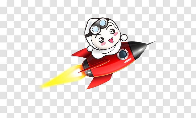 Rocket Illustration - Cartoon - Sitting Little Boy Transparent PNG