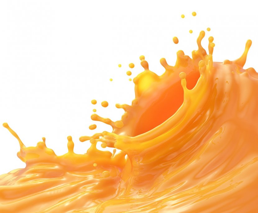 Orange Juice Liquid - Water - Splash Effect Element Transparent PNG