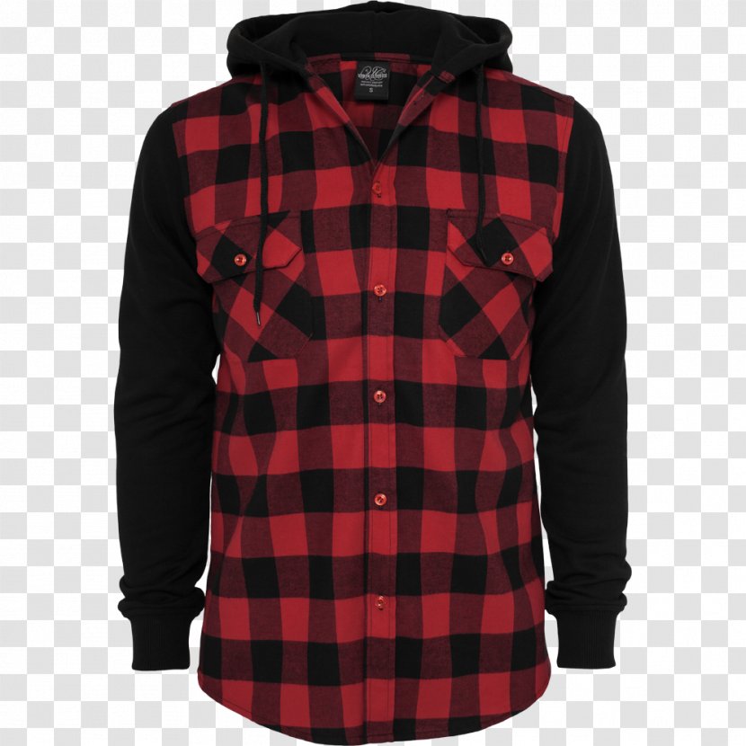 Hoodie T-shirt Check Flannel - Shirt Transparent PNG