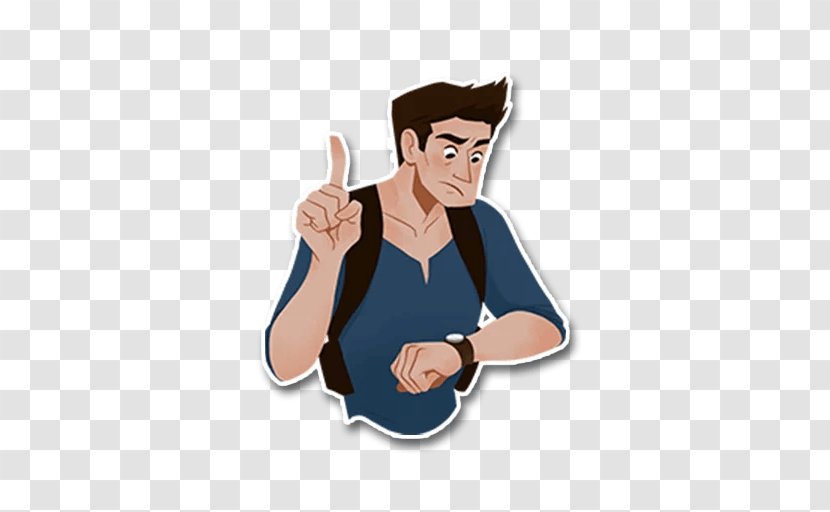 Thumb Cartoon Character - Watercolor - UNCHARTED 4 Transparent PNG