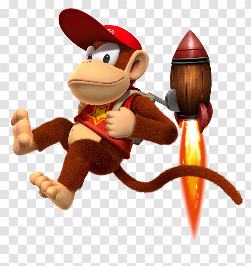 Donkey Kong Country Returns 2: Diddy's Quest 3: Dixie Kong's Double Trouble! - Diddy Transparent PNG