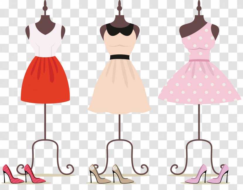Dress Clothing Royalty-free Clip Art - Flower - Women's Mannequin Display Transparent PNG