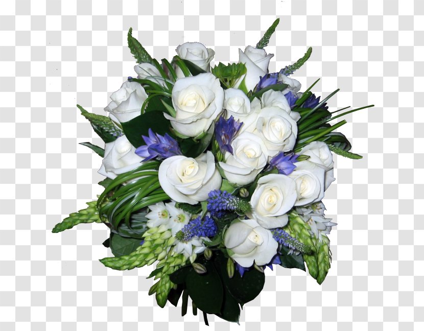 Rose Floral Design Blue Flower Bouquet Cut Flowers - Floristry Transparent PNG