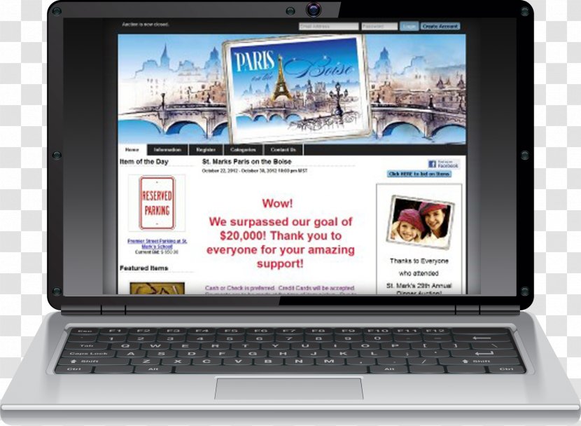 Netbook Laptop Tablet Computers Personal Computer - Java - Online Auction Transparent PNG