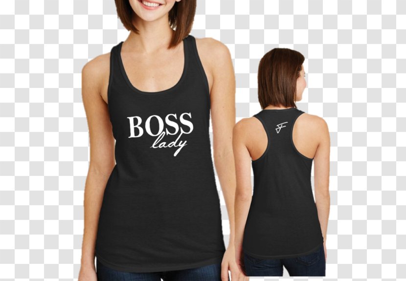 T-shirt Hoodie Top Clothing Exercise - Shoulder - Lady Boss Transparent PNG