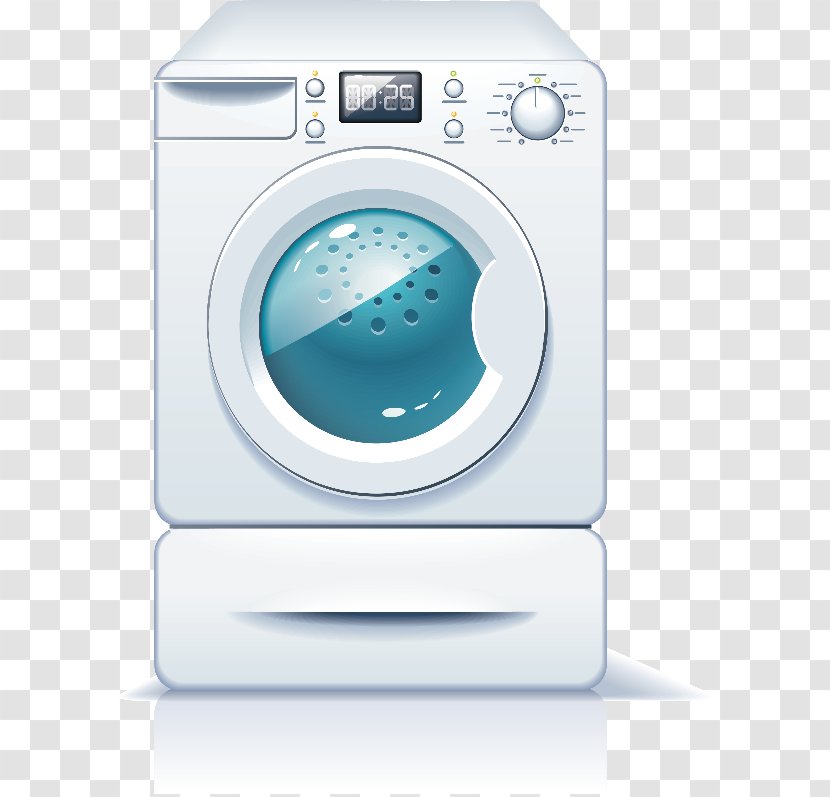 Washing Machines Home Appliance Olivia's Laundry Game Kitchen - Refrigerator Transparent PNG