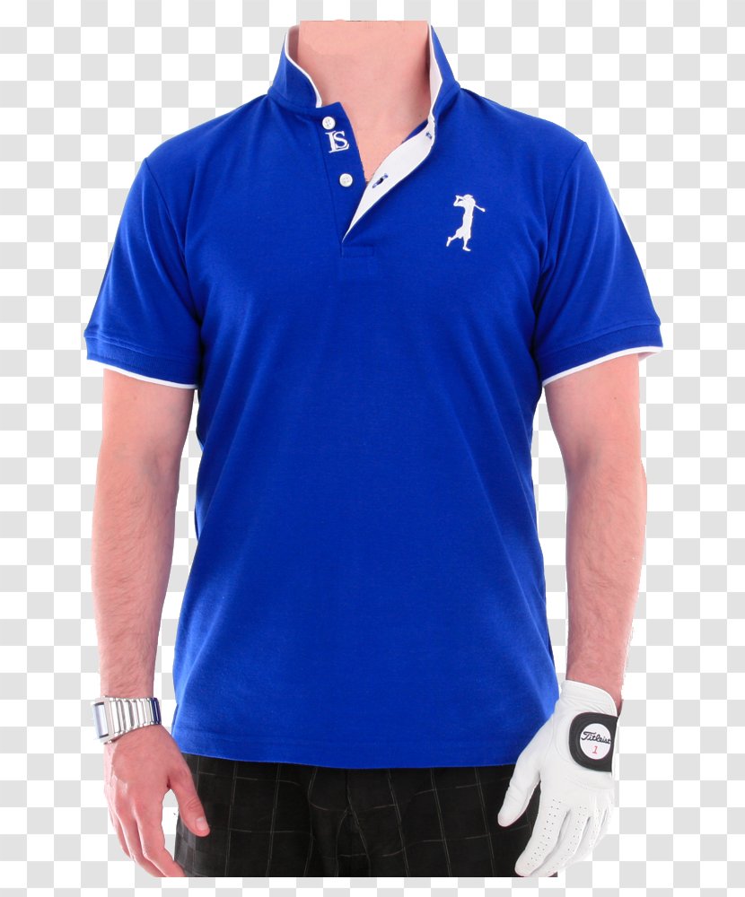 T-shirt Polo Shirt Golf Clothing Jersey - Blue Transparent PNG