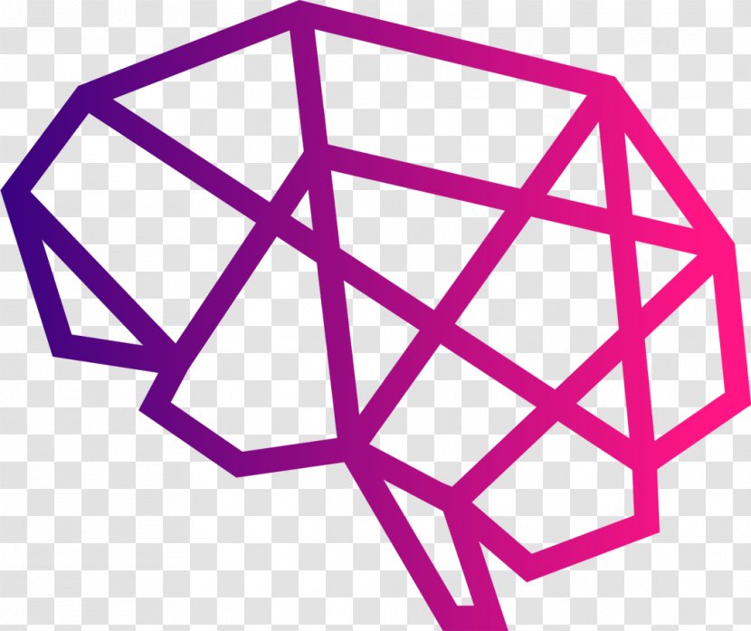 Human Brain Logo - Magenta Transparent PNG