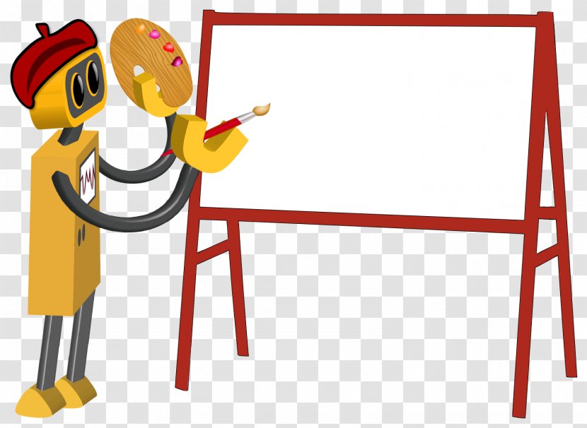 Easel Painting Artist Clip Art - Area - Cartoon Background Transparent PNG
