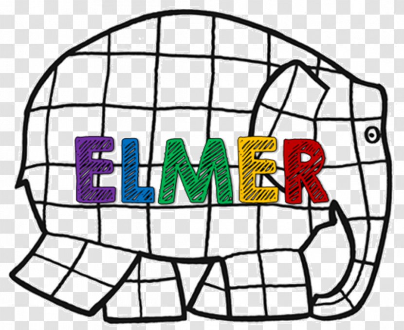 Elmer The Patchwork Elephant Elephants Painting Ausmalbild Transparent PNG