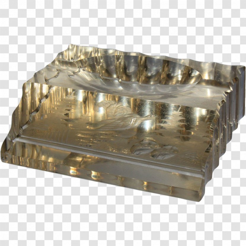 Lead Glass 20th Century Ashtray Crystal - Brass Transparent PNG