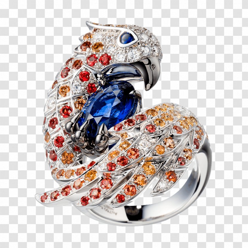 Body Jewellery The Falcon Ring Sapphire - Gemstone Transparent PNG